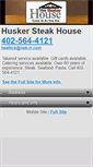 Mobile Screenshot of huskersteakhouse.com